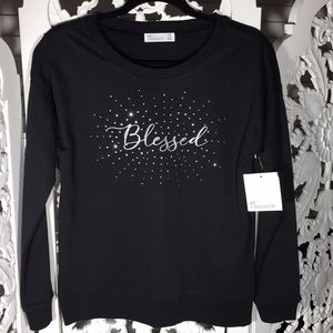 89th + MADIS0N TOP. BLK/SILVER BLESSED. Sz S/P NWT